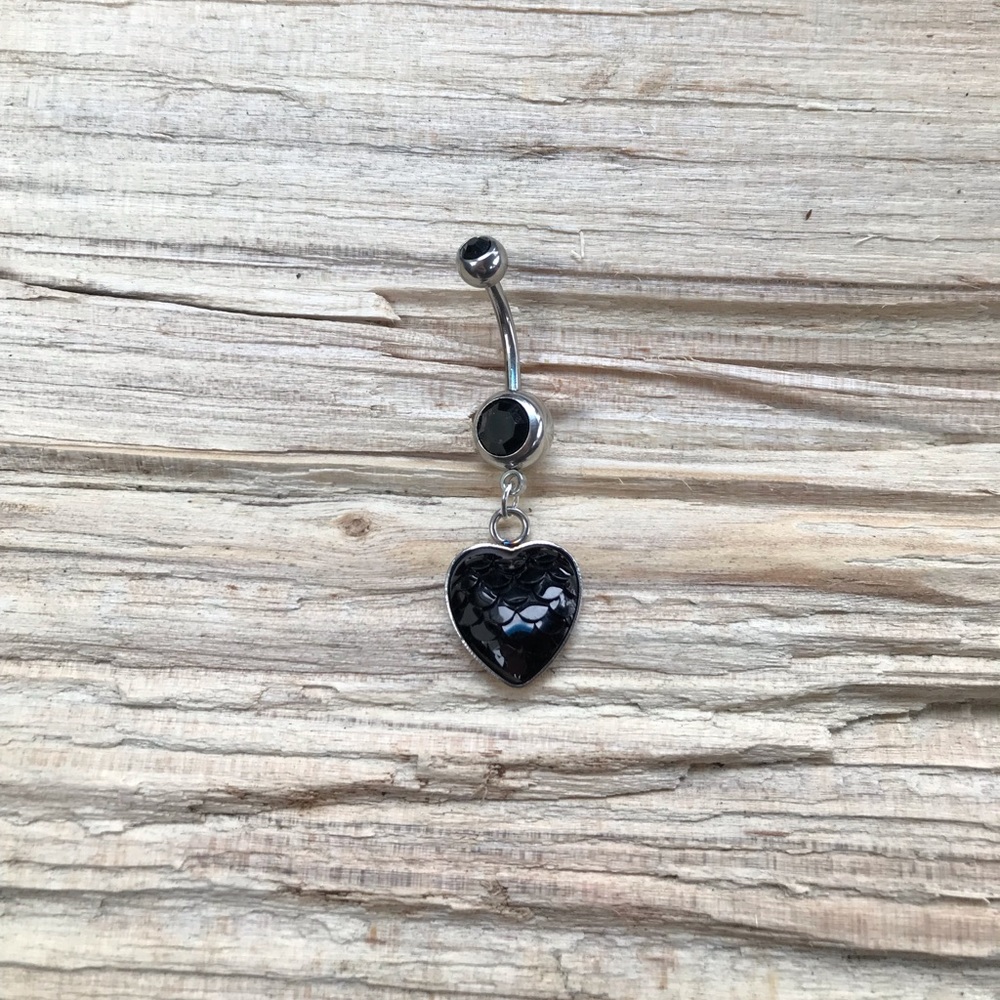Mermaid Heart Belly Button Ring